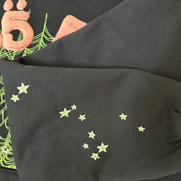 SP5DER NAVY ANGEL NUMBER HOODIE - Picture 3 of 8